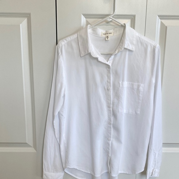 Cloth & Stone White Button Down Shirt - Picture 1 of 2